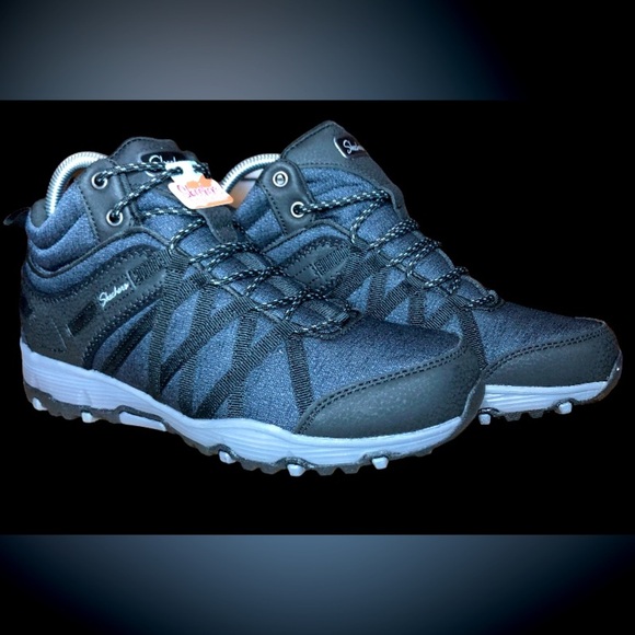 SKECHERS BOOTS Seager Hiker lace up boots in black . NEW WITH TAGS - Picture 2 of 12